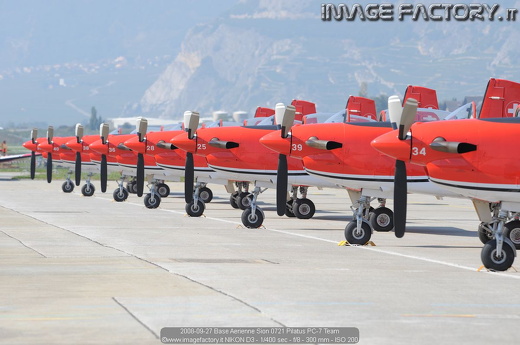 2008-09-27 Base Aerienne Sion 0721 Pilatus PC-7 Team
